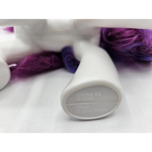 My Little Pony Light-Up Glow 8" Inch Rarity White Unicorn Toy 2014 with Brush - Picture 7 of 10